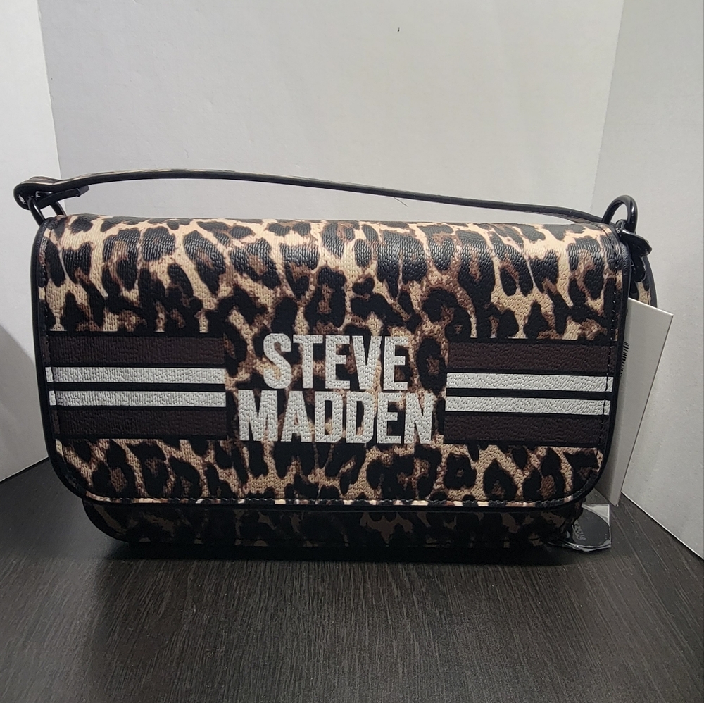 Steve Madden Women's Leopard Print Crossbody Bag